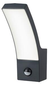 RABALUX Venkovní nástěnné osvětlení PALANGA s čidlem, 7,5x24x16,5cm, antracit, IP44 007505