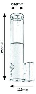 Rabalux - Venkovní nástěnné svítidlo se senzorem 1xGU10/7W/230V IP44