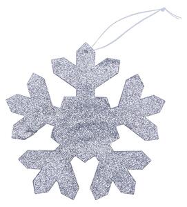 DECOLED Vločka I, pr. 15 cm, stříbrná