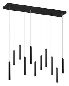Trio Leuchten 321611132 TUBULAR - Závěsný lustr stmívatelný klasickým vypínačem, LED 30W, 3000K, 115cm šířka (Moderní závěsný lustr s příjemnou teplou barvou světla, montura v černé barvě)