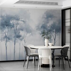 Fototapety Siluety stromů imitující mokrý akvarel, Fototapety příroda, w02927 : uwalls.cz