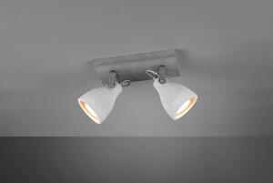 Trio Leuchten 802500278 CONCRETE - Betonové stropní bodové svítidlo, 2 x GU10 (Stropní betonové svítidlo)