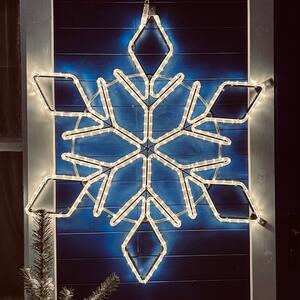 DECOLED LED světelná vločka I, závěsná, pr. 100 cm, teple bílá