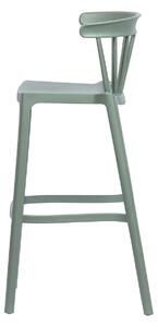 Zelená Plastová barová židle Bliss 103 × 54 × 51 cm WOOOD