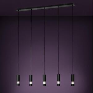 Eglo 39706 - LED Lustr na lanku BERNABETA 5xGU10/4,6W/230V černá