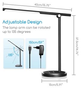 Aigostar - LED Stmívatelná dotyková stolní lampa LED/8W/230V 3000-6000K černá