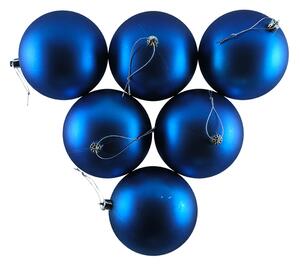 Plastová koule, prům. 10 cm, modrá, 6 x matná