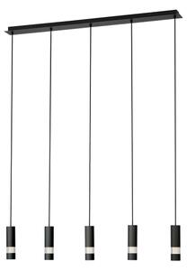 Eglo 39706 - LED Lustr na lanku BERNABETA 5xGU10/4,6W/230V černá