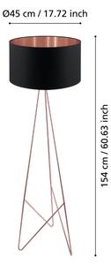 Eglo 39229 - Stojací lampa CAMPORALE 1xE27/60W/230V