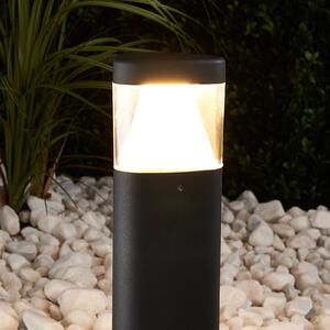 Tmavě-šedé LED svítidlo s podstavcem Milou
