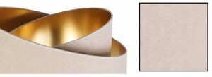 Závěsné svítidlo MEDIOLAN, 1x krémové/zlaté textilní stínítko, (výběr ze 2 barev konstrukce)