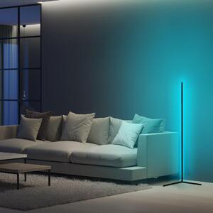 LED Stojací lampa s modrým RGB světlem