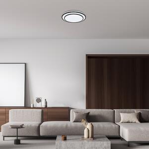 RABALUX Přisazené stropní LED stmívatelné osvětlení LUPITA, 40W, denní bílá, kulaté, černé 002130