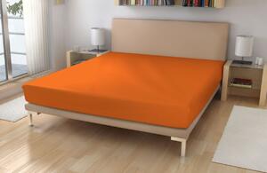 Polášek Jersey prostěradlo Sytě oranžová Bavlna 150g/m2, 60/120 cm