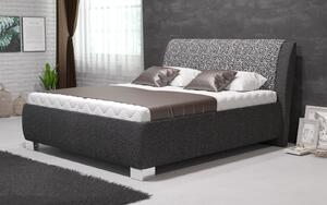 Manželská postel Vario Samba 160x200, s úložným prostorem Barva látky na korpus: šedý vzor