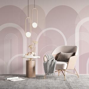 Fototapety Geometrické oblouky boho, Fototapety abstraktní, w02935 : uwalls.cz