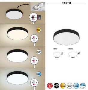 Rabalux LED venkovní stropní kruhové svítidlo TARTU 18W | 1800lm | 2800-6000K CCT | IP44 - černá