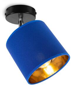 Light Home Stropní svítidlo GAMA, 1x modré textilní stínítko, (možnost polohování)