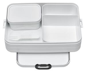 Bento velká krabička na jídlo s vnitřním dělením - bílá, mepal
