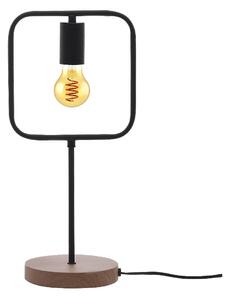 RABALUX Designová stolní lampa RUFIN, 1xE27, 40W, hranatá, černohnědá 003219