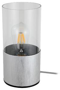 RABALUX Moderní stolní lampa ZELKOVA, 1xE27, 40W, kulaté, chromované 003153