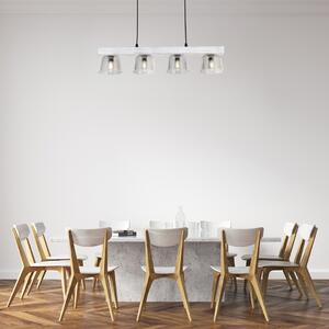 RABALUX Závěsné osvětlení nad jídelní stůl CARDAMON, 4xE14, 40W, stříbrný dub 003120