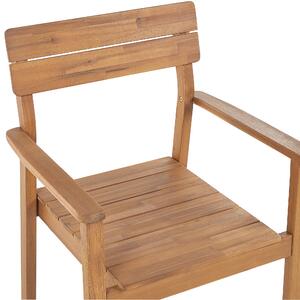 Sada 4 židlí z akáciového dřeva FORNELLI