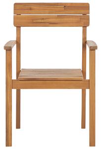Sada 6 židlí z akáciového dřeva FORNELLI