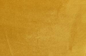 Žluté Sametové křeslo Rocco 75 × 92 × 81 cm WOOOD