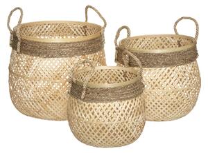 Úložné koše ROPE, pletené, 3 ks