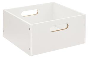 Úložný box, MDF, bílý, 31 x 15 cm