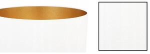 Závěsné svítidlo MEDIOLAN, 1x bílé/zlaté textilní stínítko, (výběr ze 2 barev konstrukce), (fi 40cm)