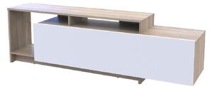 TV stolek U2 dub sonoma / bílý dřevotříska 160x38x48