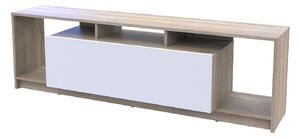 TV stolek U1 dub sonoma / bílý dřevotříska 160x38x48