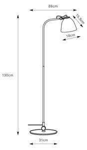 Markslöjd 108966 - Stojací lampa TILT 1xE27/60W/230V šedá