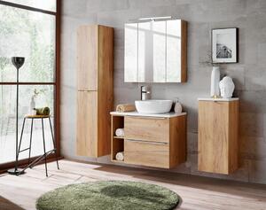 Koupelnová sestava CAPRI Oak Capri | dub zlatý: Vysoká skříňka 800