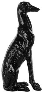 Dekorativní figurka lesklá černá 80 cm GREYHOUND