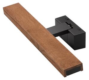 Brilagi-LED Koup osvět zrcadla WOODY MIRROR 3v1 LED/8W/230V 40 cm IP44 černá/dub