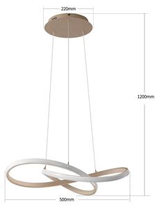 Brilagi - LED Stmívat. lustr na lanku INFINITY LED/55W/230V 50x50 cm béžová + DO