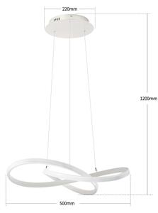 Brilagi - LED Stmívat. lustr na lanku INFINITY LED/55W/230V 50x50 cm bílá + DO