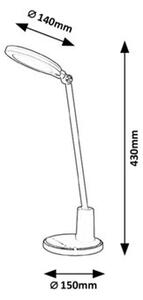 Rabalux 2977 Tekla LED Moderní stolní lampička | Variabilní | Stmívatelné | 10W | Bílá - r-2977