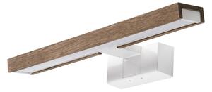 Brilagi-LED Koup osvět zrcadla WOODY MIRROR 3v1 LED/8W/230V 40 cm IP44 bílá/dub