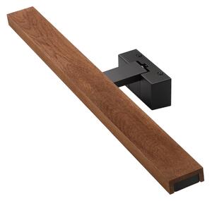 Brilagi-LED Koup osvět zrcad WOODY MIRROR 3v1 LED/12W/230V 60 cm IP44 černá/dub