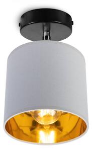 Stropní svítidlo GAMA, 1x šedé textilní stínítko, (možnost polohování)