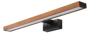Brilagi-LED Koup osvět zrcad WOODY MIRROR 3v1 LED/12W/230V 60 cm IP44 černá/dub