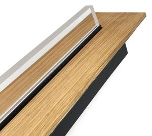 Brilagi - LED Stropní svítidlo WOODY FLAT LED/25W/230V dub/černá