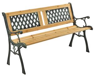 2-místná zahradní lavice Sanremo z lakovaného dřeva a kovových částí