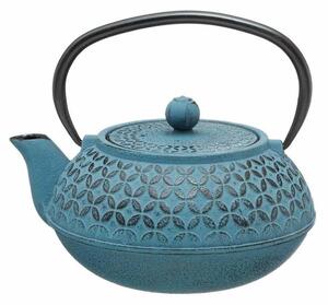 Konvička na čaj se sítkem na louhování, vyrobena v modré barvě pro milovníky čaje