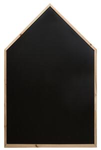 Kreslící tabule ve tvaru domu s dřevěným rámem, černá barva