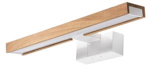 Brilagi - LED Koup osvět zrcadla 3v1 WOODY MIRROR LED/8W/230V IP44 bílá/dub